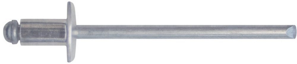 500pz rivetti in alluminio diametro 6mm lunghezza 18mm cod:ferx.11339