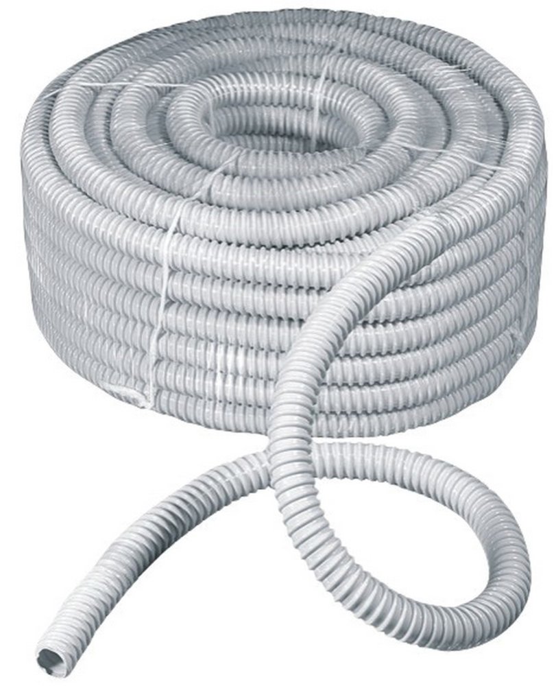 30mt guaina spiralata flessibile rotolo diametro 32mm grigia cod:ferx.11760