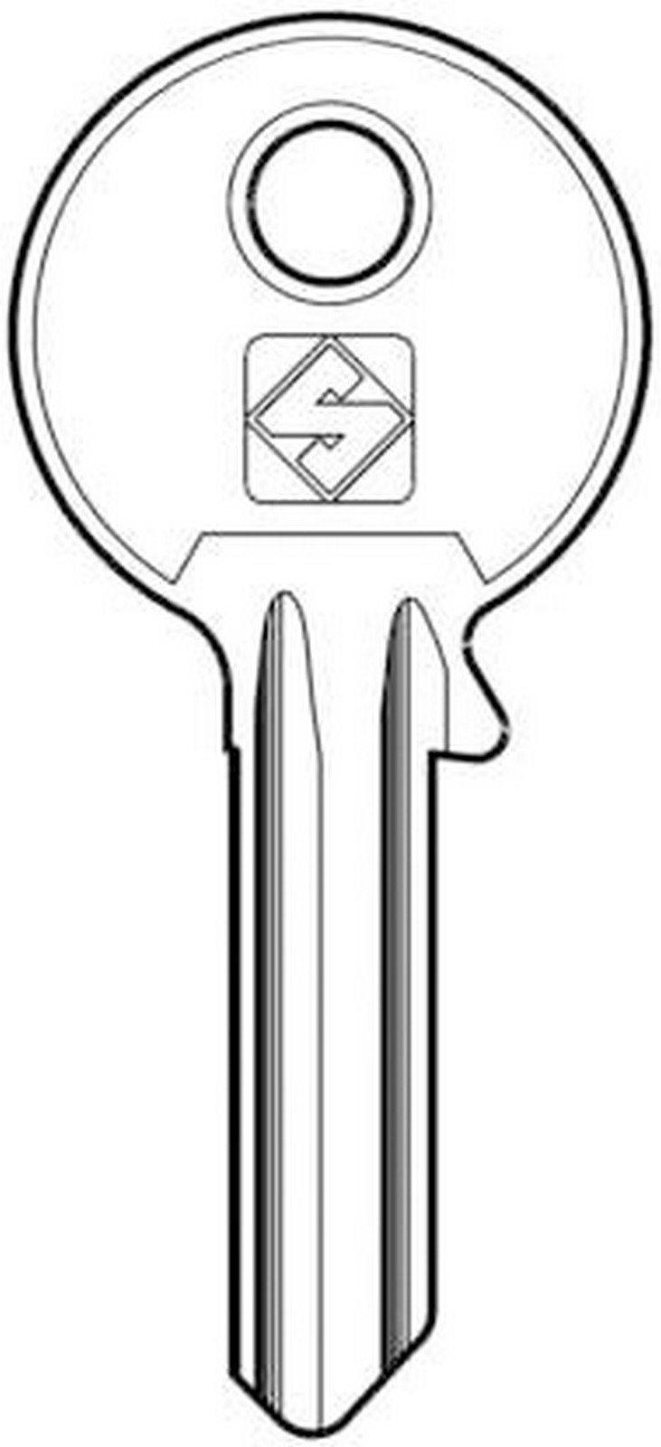 Image of 100pz chiavi silca art. cc1 asc gr.2/2 cod:ferx.12888