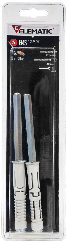 cf elematic blister reggimensola ems 12x9x100 2 pz cod:ferx.14303