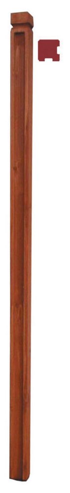 6pz pali tipo angolare in legno trattati ed impregnati sezione cm 6x6 altezza cm 180h cod:ferx.14655