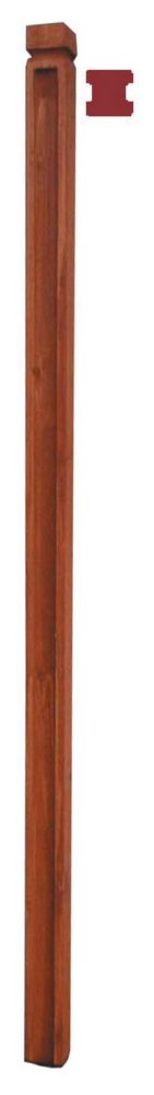 6pz pali tipo lineare in legno trattati ed impregnati sezione cm 6x6 altezza cm 180h cod:ferx.14673