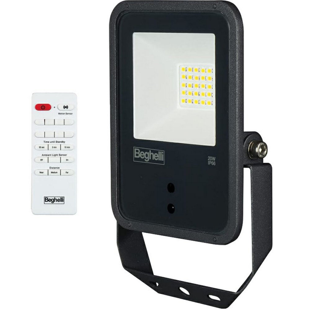 beghelli proiettore led w20 3 funzioni con telecomando cod:ferx.1477