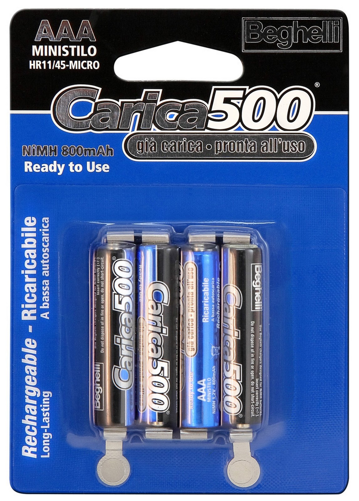 Image of 10blister beghelli batterie ricaricabili mah800 ministilo bl.4 8852 cod:ferx.14956