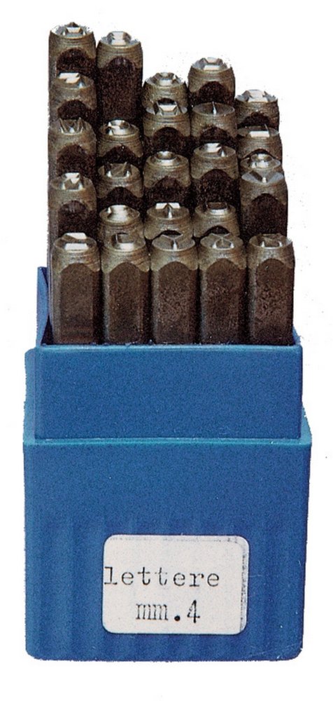 punzoni acciaio lettere mm. 6 cod:ferx.1622