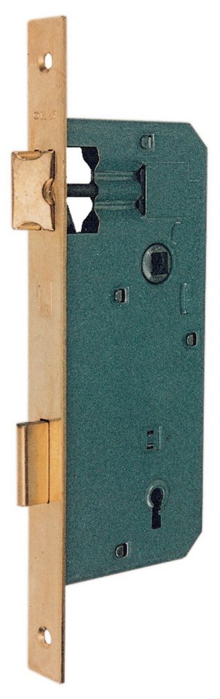 5pz patent serratura q.8/90 ottonata da 50 senza gaccia cod:ferx.16273