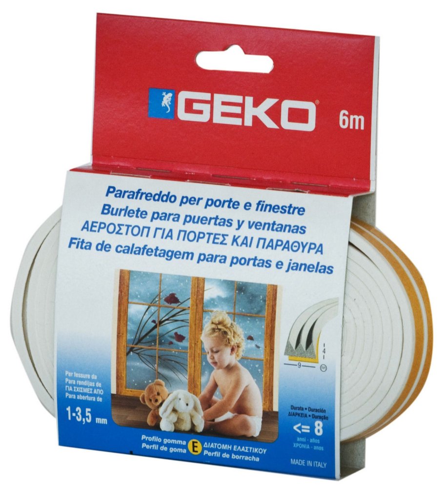 50pz parafreddo in gomma 6 m bianco cod:ferx.16321