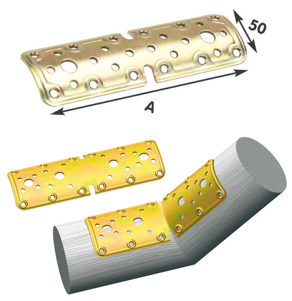 25pz piastra tonda x piegatura tropicalizzata art. 902 mm.50x160 cod:ferx.16626