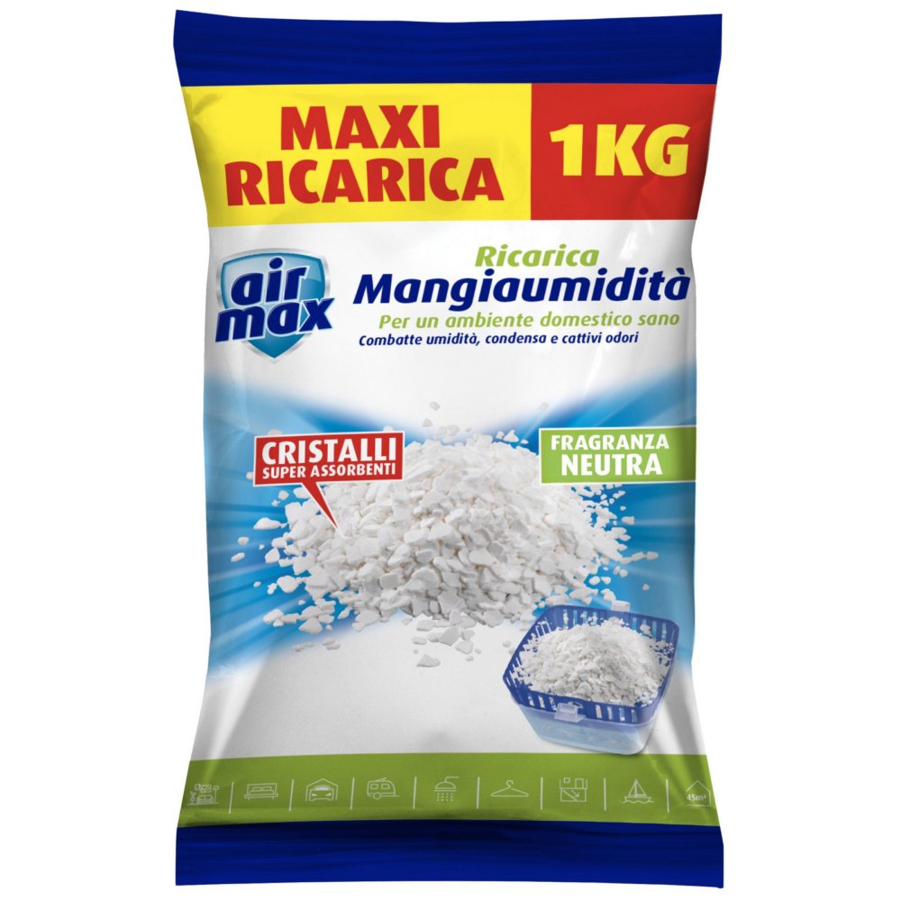 6pz airmax assorbiumidità sali ricarica 1kg neutri cod:ferx.17121