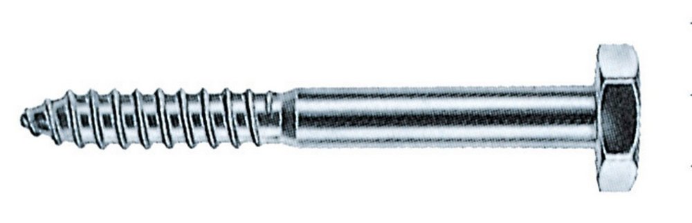 100pz tirafondi zincati mm.10x 60 cod:ferx.17423