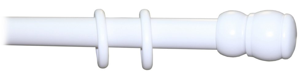 bastone a tiro d 35 mm bianco 240 cm senza supporti cod:ferx.18592