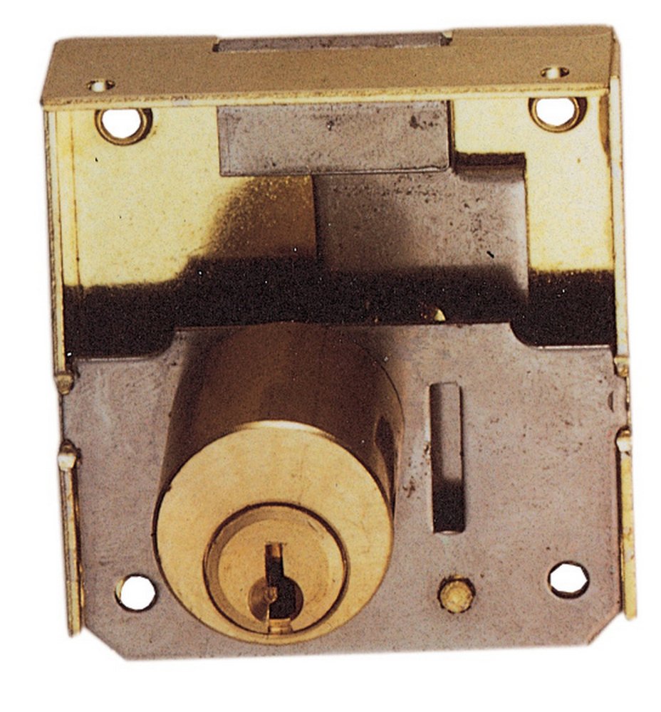 10pz serratura x mobili 1/2 da applicare con cilindro ,entrata mm.30 cod:ferx.18920