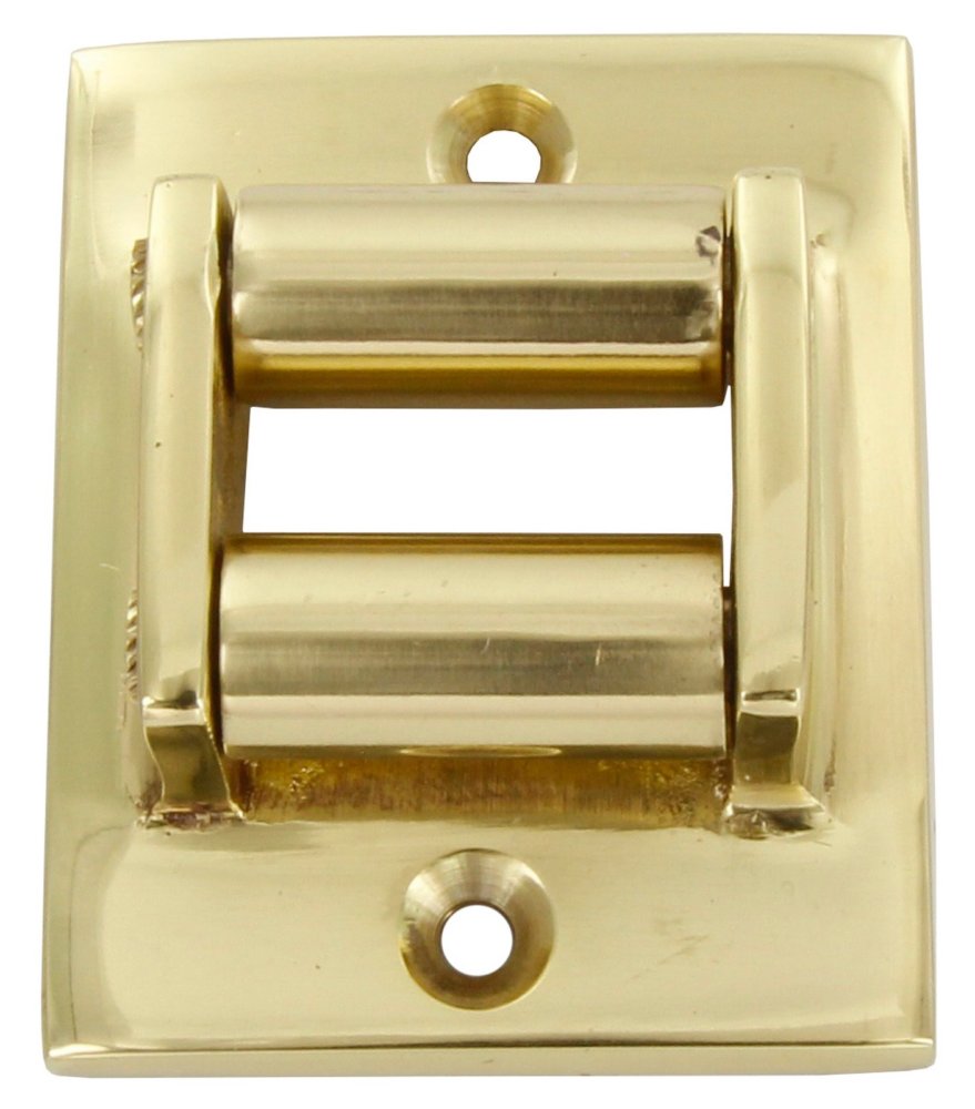10pz guidacinghia rettangolare ottone lucido cod:ferx.21862