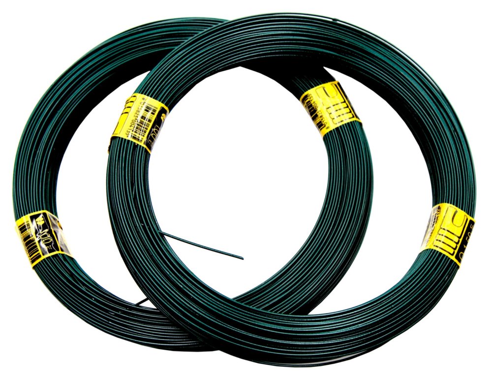 25pz filo legature plastificato verde d1,0-1,5mm (100mt) cod:ferx.22873