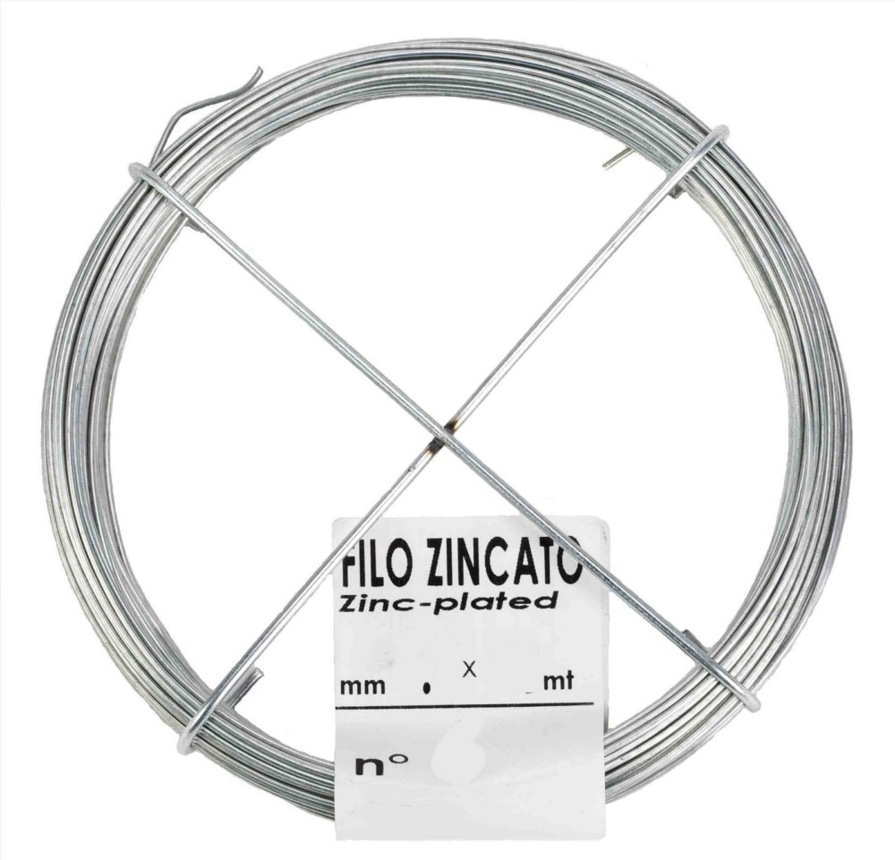 30pz filo cotto zincato n. 2 mm 0,7 lunghezza 40 mt cod:ferx.23268