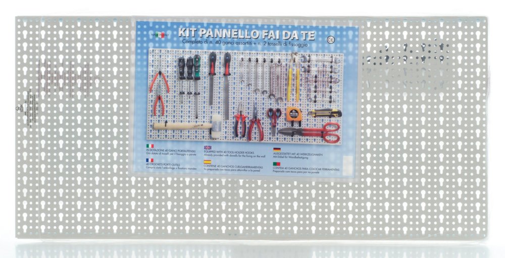 5pz pannello forato con kit ganci (profi mp3) cod:ferx.23440