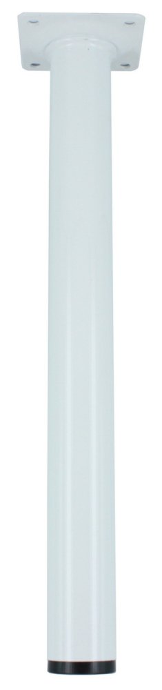 4pz piedino acciaio diametro 30 h cm.80 colore bianco cod:ferx.24333
