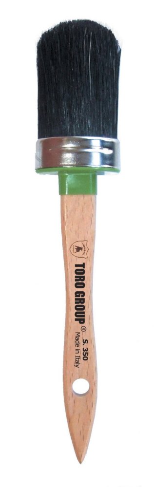 12pz ovalino setola nera serie 350 n.10 cod:ferx.2665