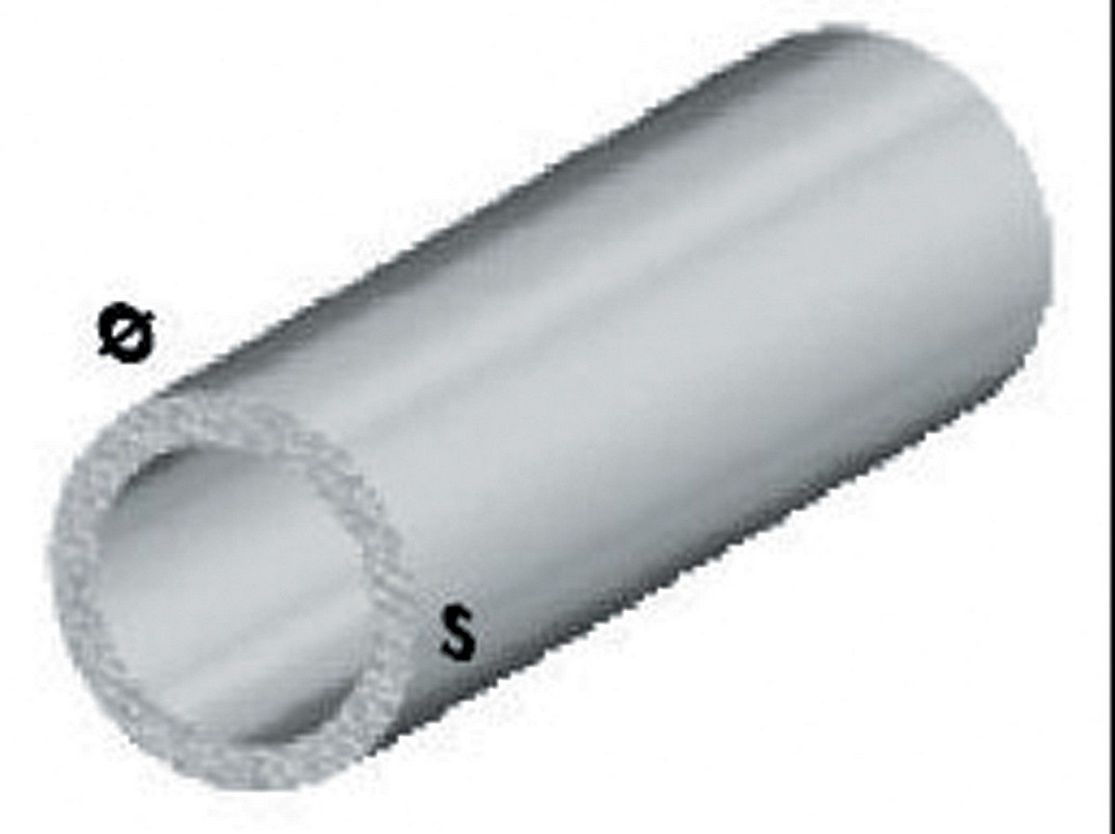 Image of 5pz profilo argento h.200 cm tubo tondo 16x1 mm cod:ferx.28402