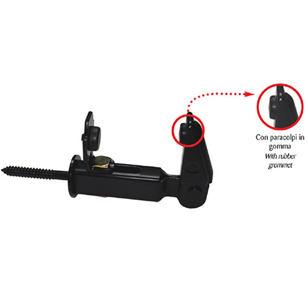 10pz fermapersiane fermaimposte art.1210/p nero con vite 120 mm cod:ferx.2996