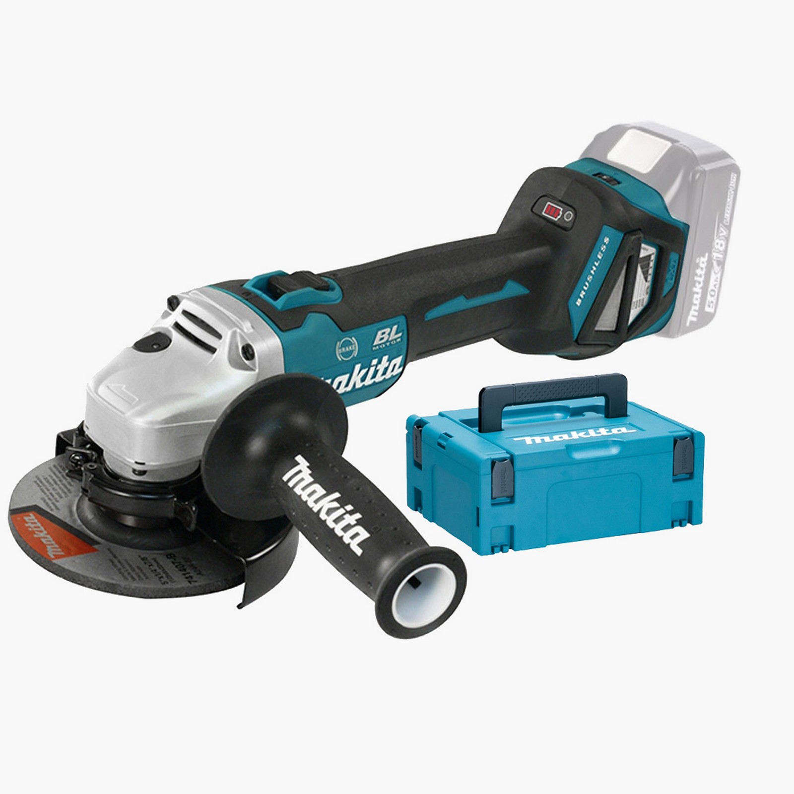 Image of makita smerigliatrice senza batteria 18v-3ah dga513zj cod:ferx.32354