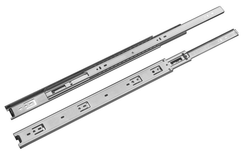 15coppie guide per cassetti a estrazione totale in acciaio zincato lucido cm.50 cod:ferx.33218
