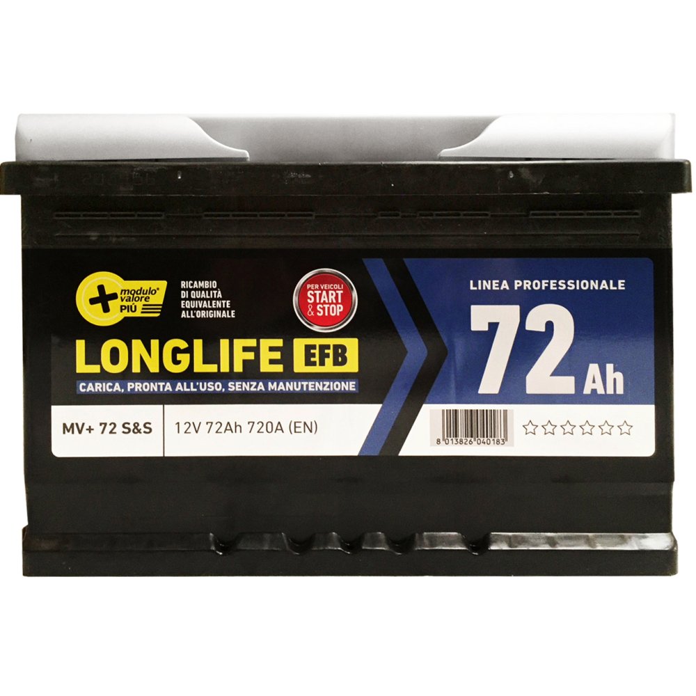 batteria mv startstop 72ah 720a tecnologia efb cod:ferx.3382