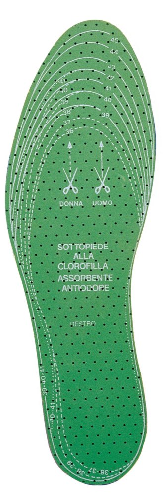 24paia solette destra -sinistra "clorofilla" misura da 36 a 46 cod:ferx.34970