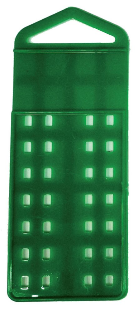 250pz placchetta mm. 145x55 colore verde cod:ferx.36943