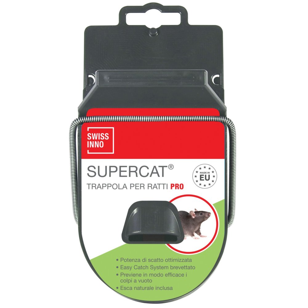 4pz trappola per ratti con esca supercat pro pz.1 cod:ferx.3778
