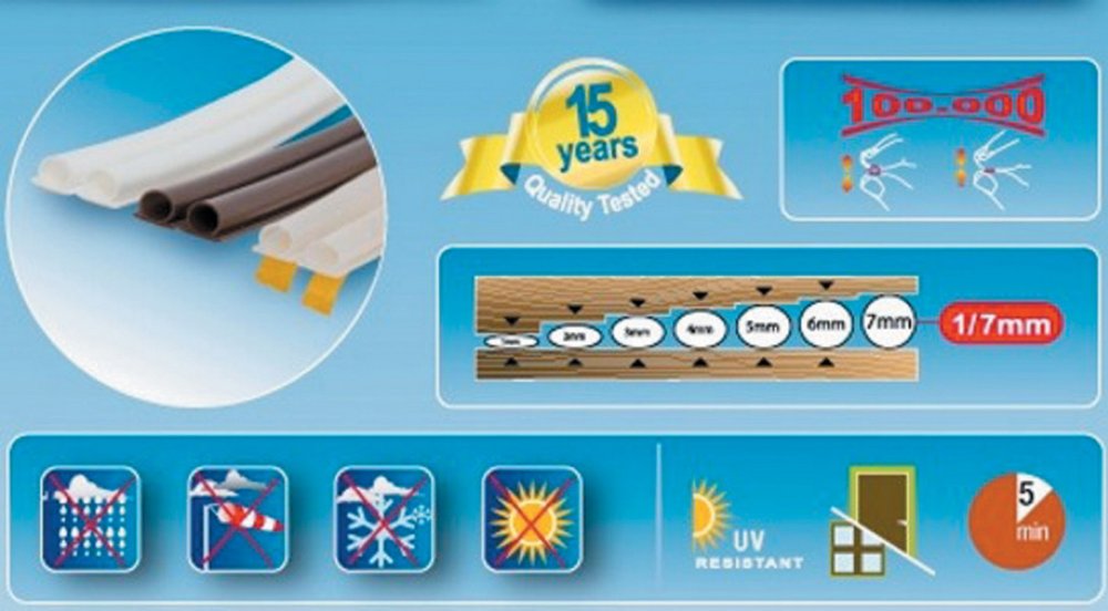 12pz parafreddo universale al silicone 6 m marrone cod:ferx.39209