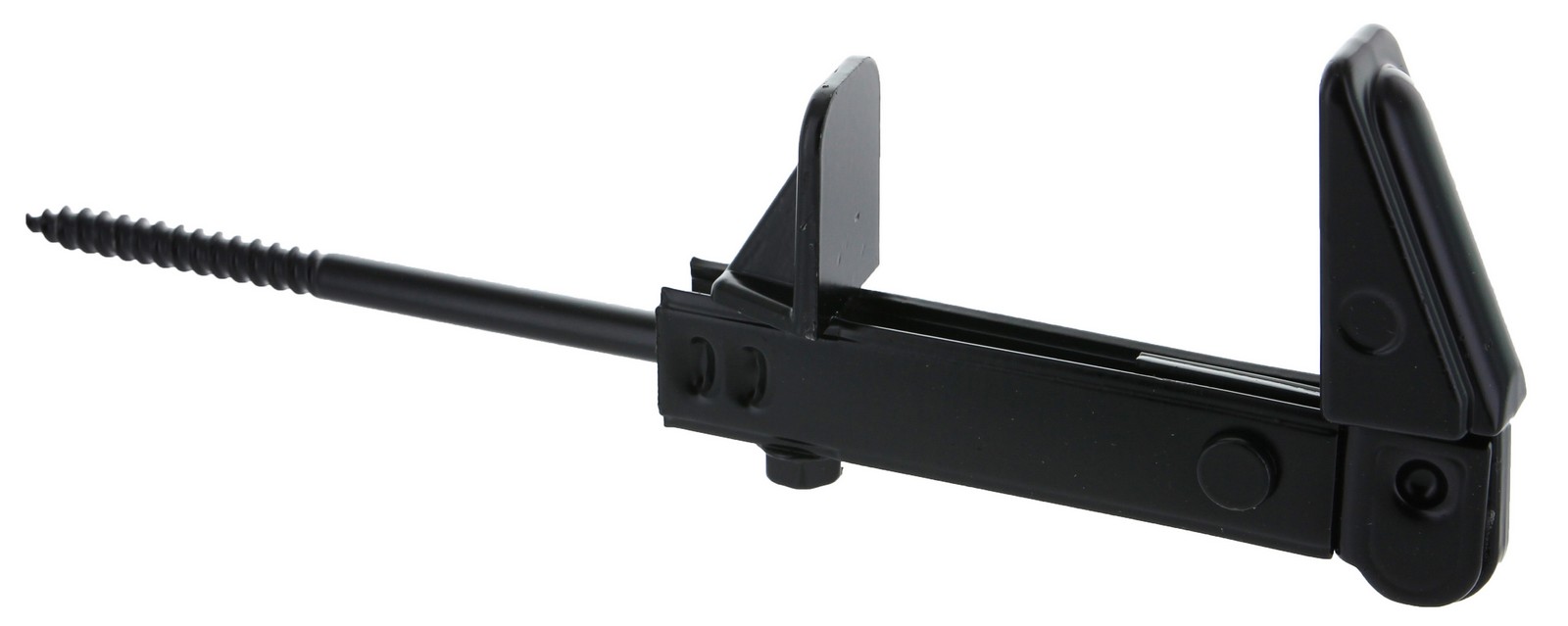 Image of 10pz fermaimposte nero registrabile fino a mm 60 fissaggio con vite mm 120 (indicato per cappotto) cod:ferx.39589