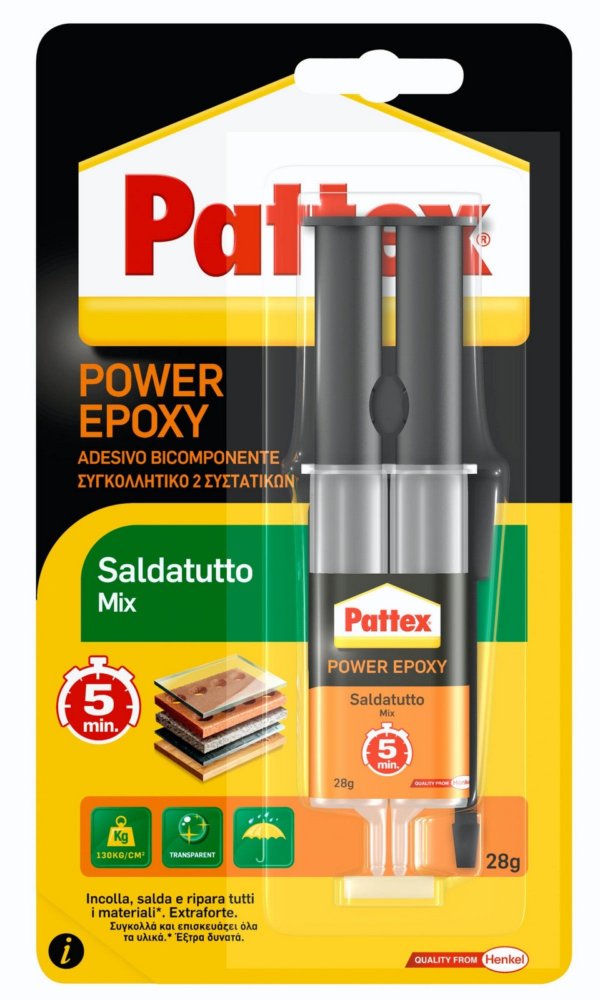 6pz pattex saldatutto mix siringa 28 g cod:ferx.4025