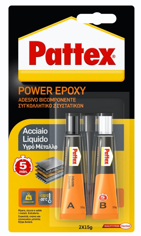 6pz pattex acciaio liquido tubo gr.30 cod:ferx.4026
