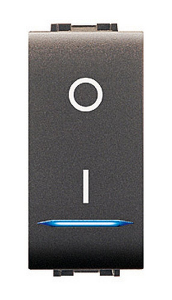 12pz life art. 4015 interruttore bipolare illuminabile nero cod:ferx.41647