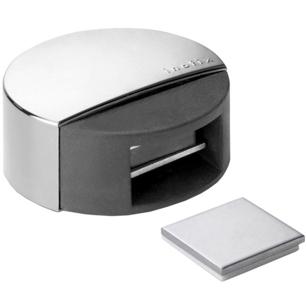 10pz fermaporta magnetico adesivo inofix colore cromo o cod:ferx.42659