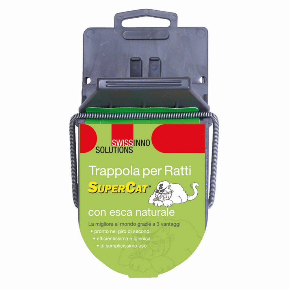 4blister trappola per ratti con esca supercat 1 pz cod:ferx.43198
