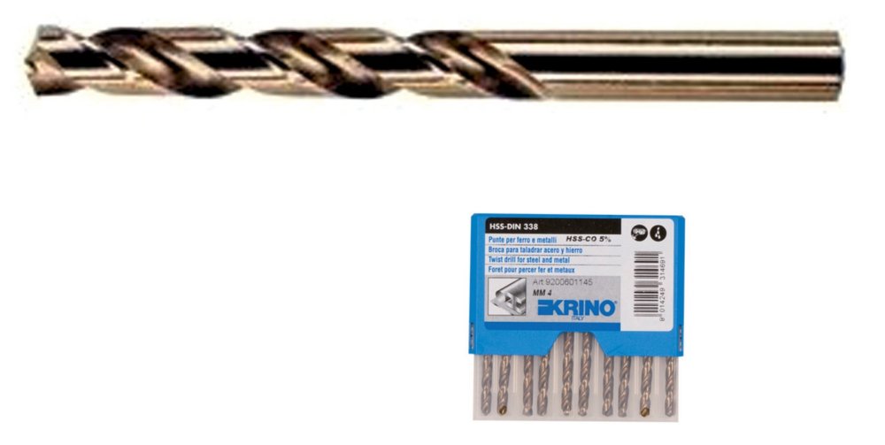 10pz punte hss al 5% cobalt mm. 8 cod:ferx.43696