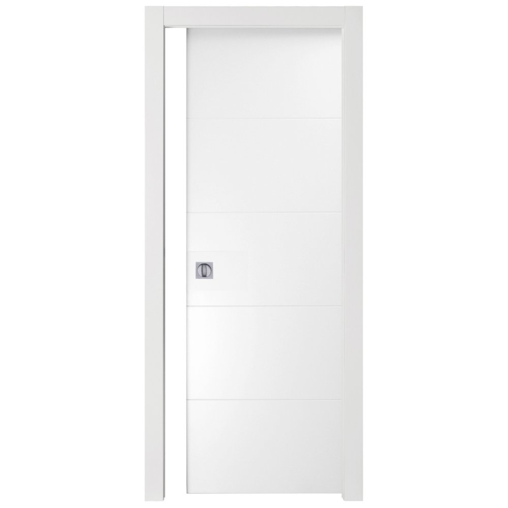 porta modello righe scorrevole lucido bianco cm. 210x80 cod:ferx.44688
