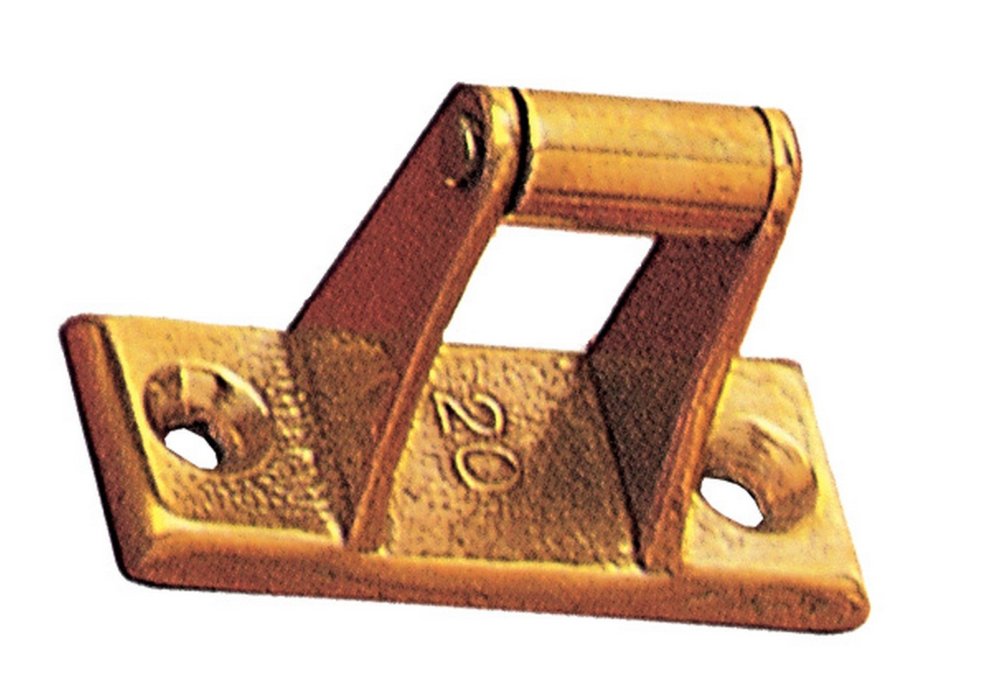 50pz cavallotti con 2 viti oro bronzato da 25 cod:ferx.4812