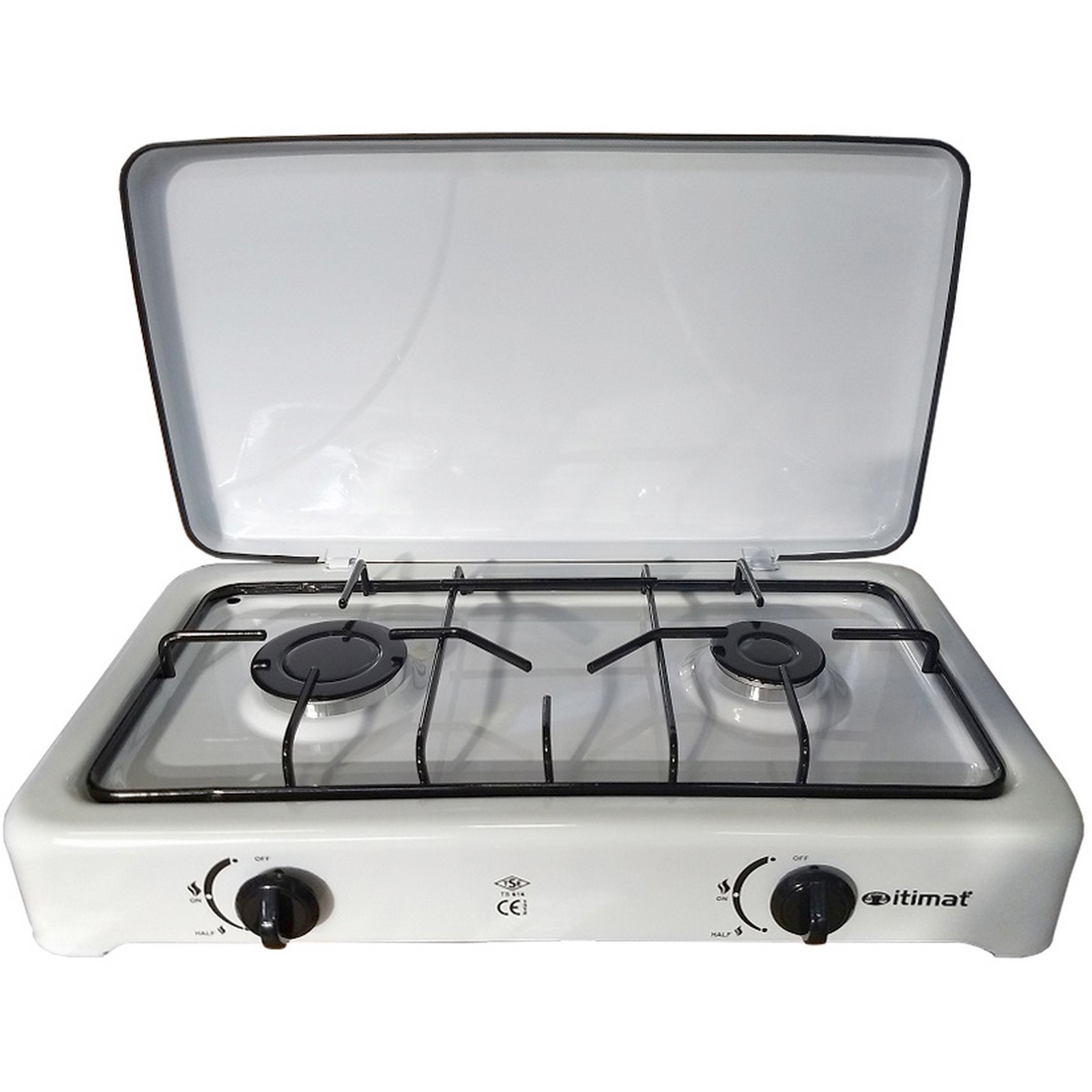 Image of fornello a gas 2 fuochi con coperchio cod:ferx.4922