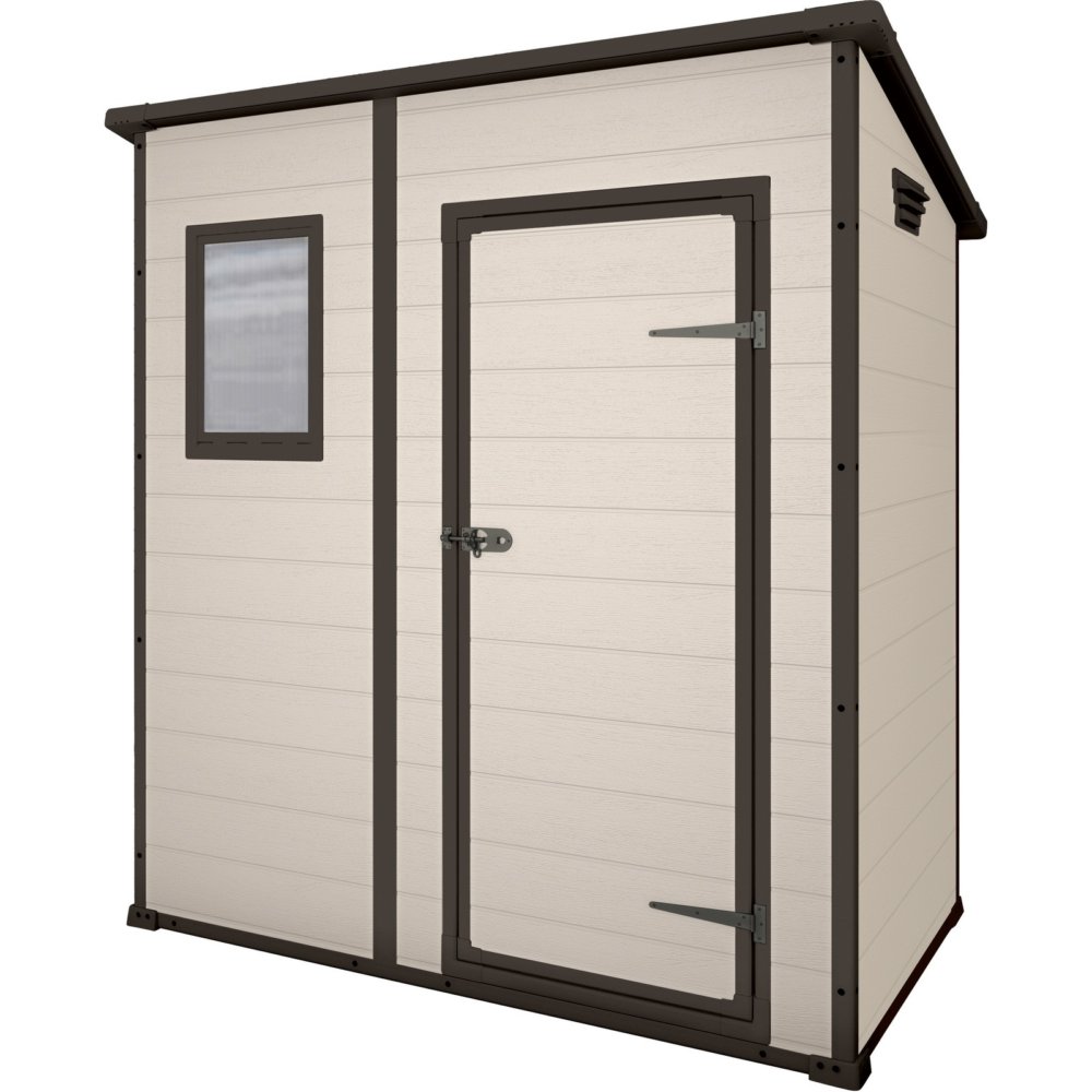 casetta keter manor pent effetto legno beige cm. 183x111x200h cod:ferx.500038
