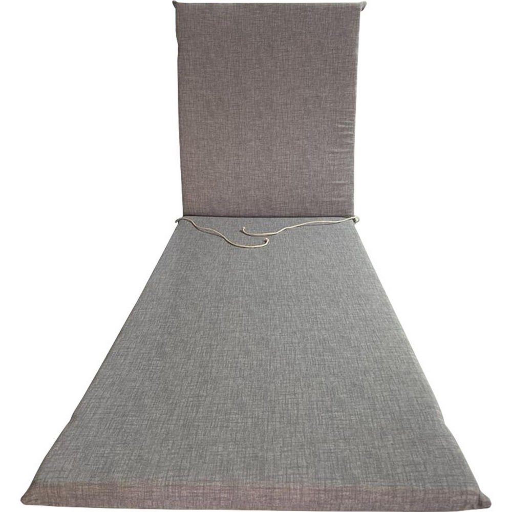 4pz cuscino garden grigio lettino h.4,5 cm.190x60 cod:ferx.500191