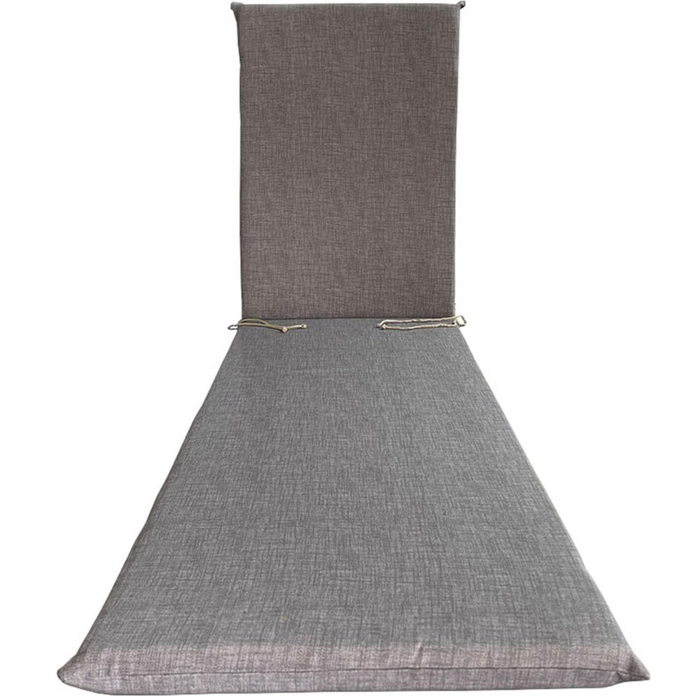 4pz cuscino garden grigio lettino h.4,5 cm.180x60 cod:ferx.500194