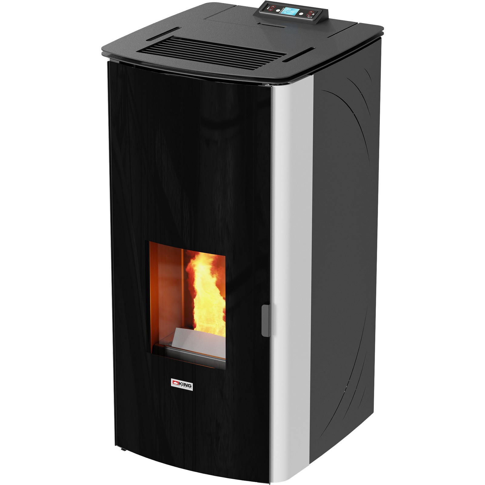 Image of stufa pellet king 17dd idro kw17 bianco cod:ferx.500203