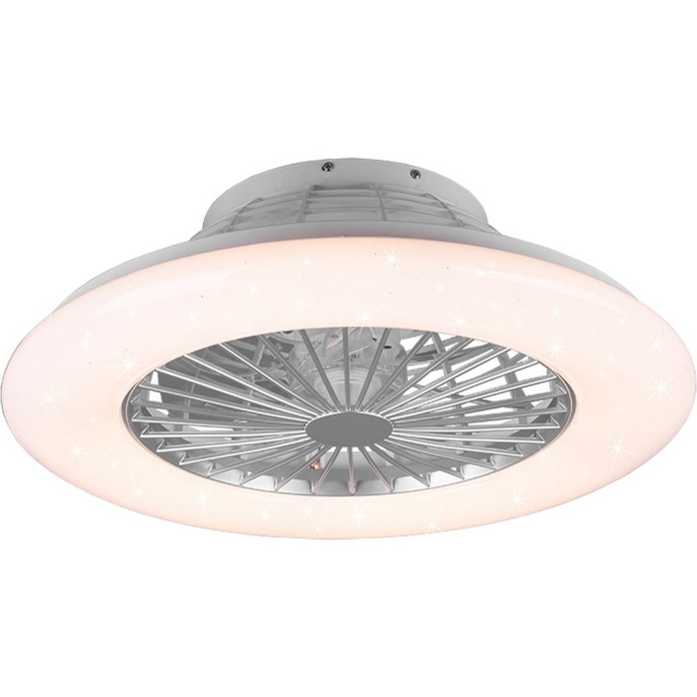 ventilatore+plafoniera led rgb mod.stralsund cm.50 cod:ferx.500213