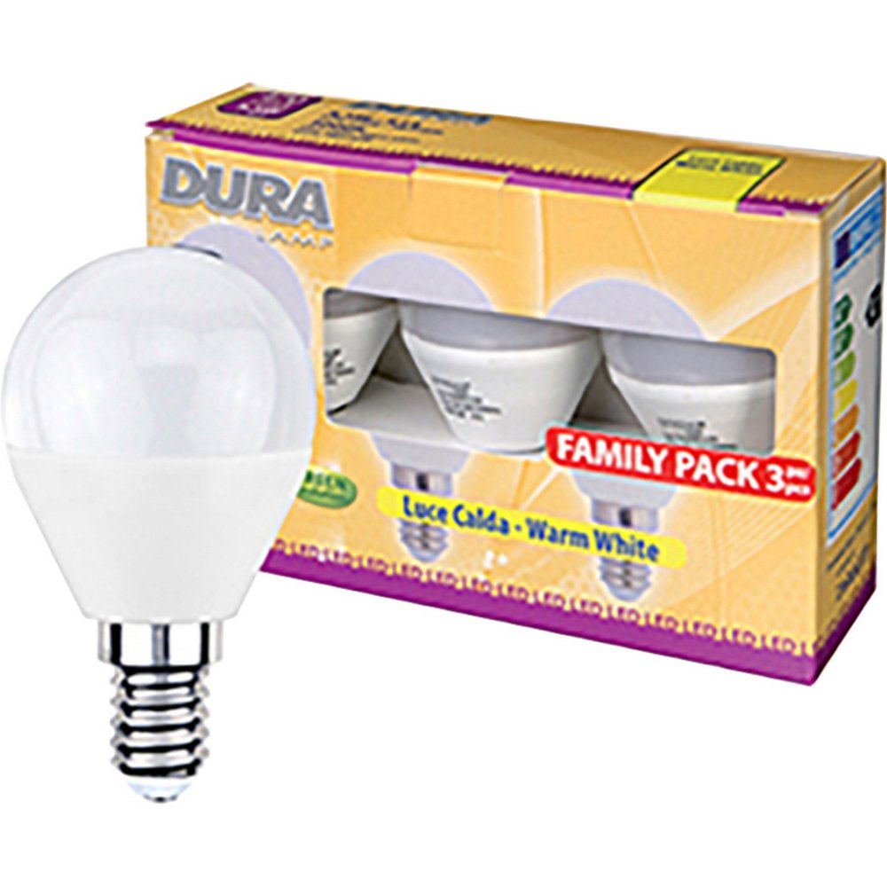 10pz led set 3 sfera w5,5e14 lumen470-3000k calda cod:ferx.500992