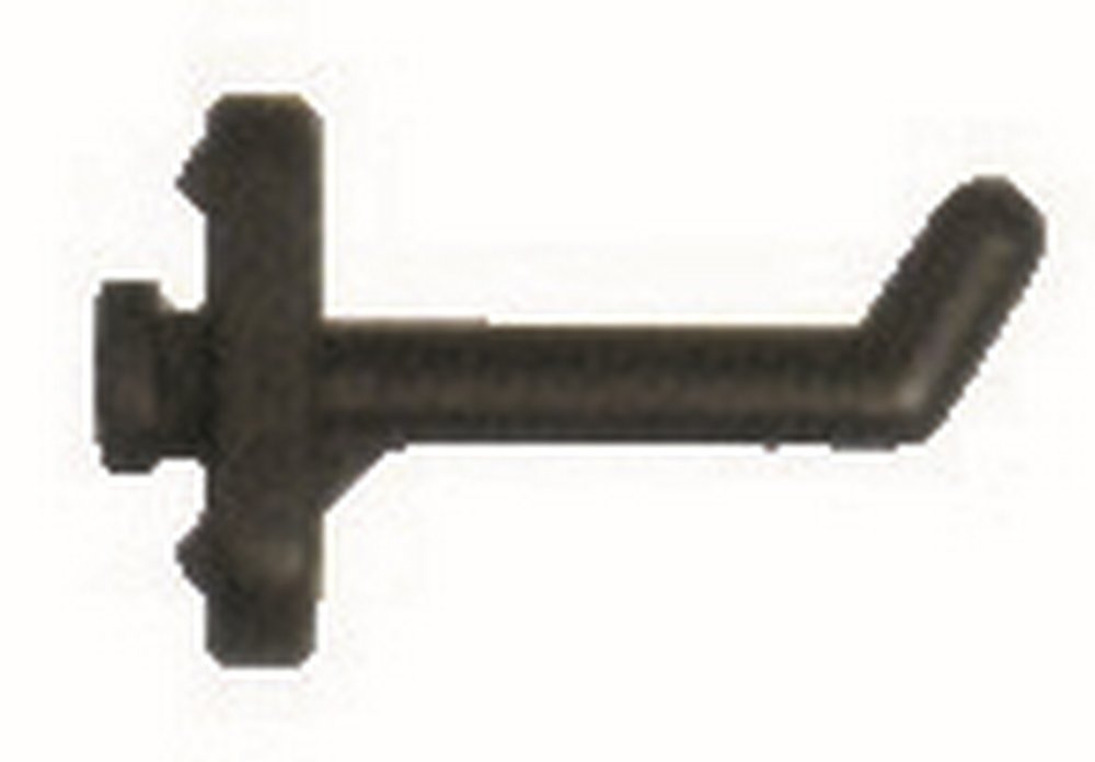 100pz gancio plastica x pannelli forati figura 7 a "l"mm.20 cod:ferx.55853