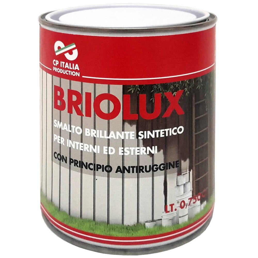 6pz smalto briolux litri.0,750 testa di moro 569 cod:ferx.57037