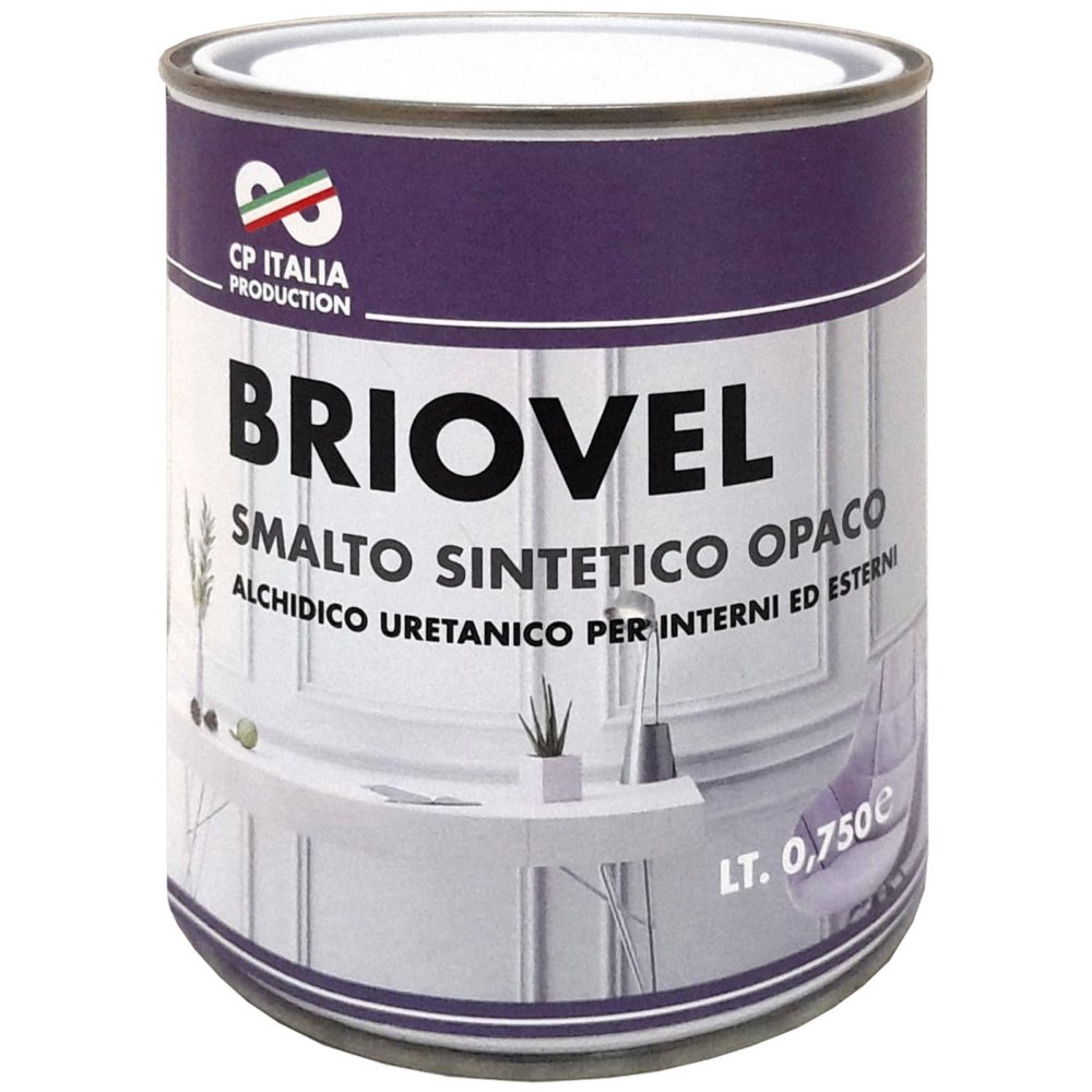 6pz smalto briovel litri.0,375 bianco satinato cod:ferx.57170